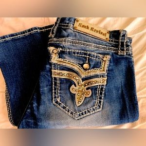 ROCK REVIVAL KAI EASY BOOT CUT JEANS size 31 long